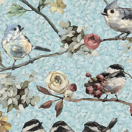 DAISIES AND THE CHICKADEE